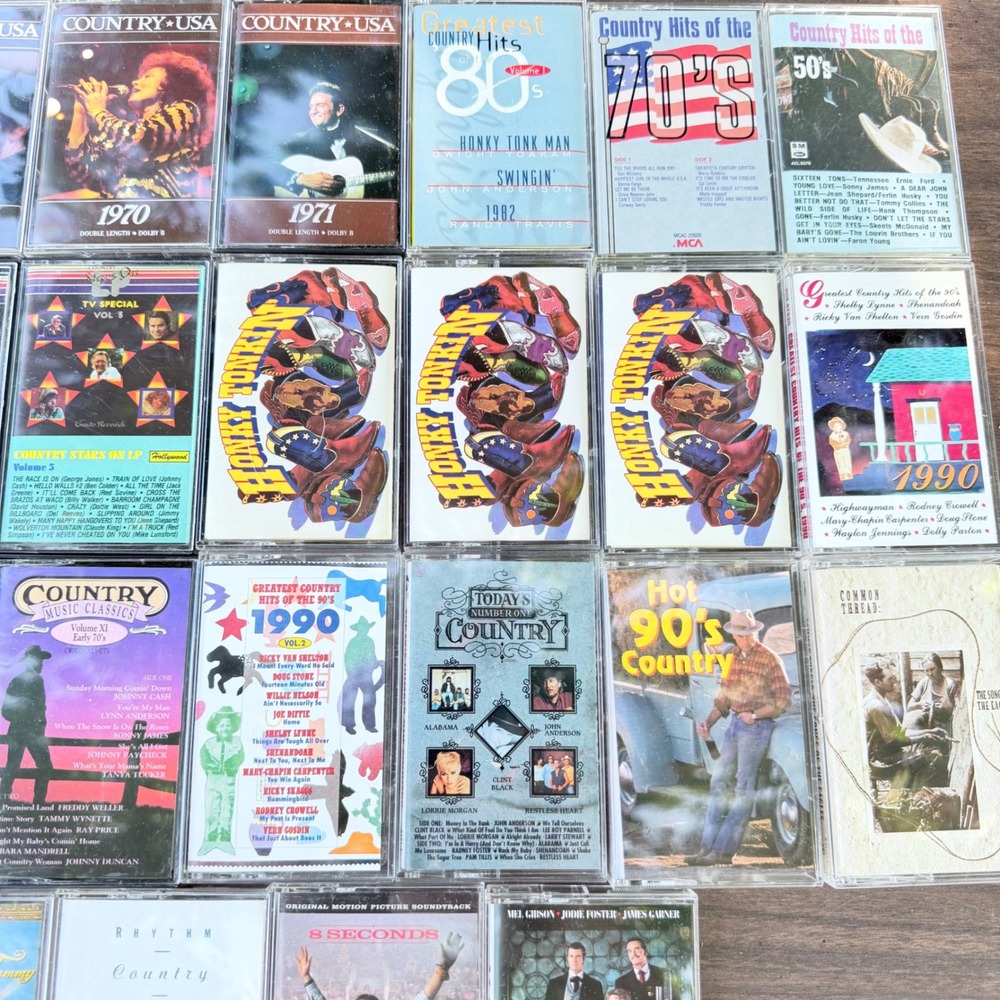 Lot of 33 Country Music Cassette Tapes Time Life Classics 50s 60s 70s 80s 90s - Picture 3 of 4